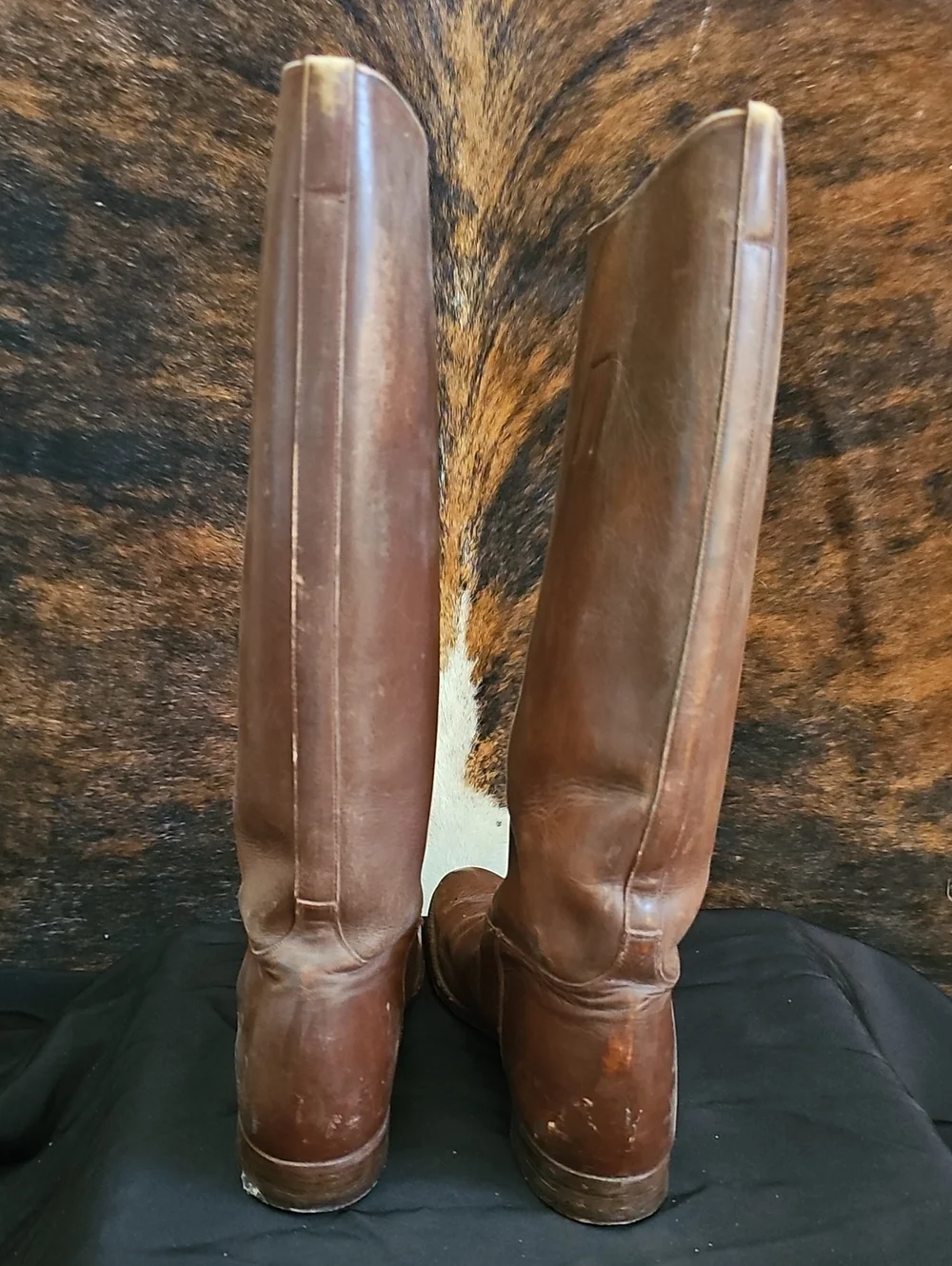 Womens Tall Brown Leather Riding Boots